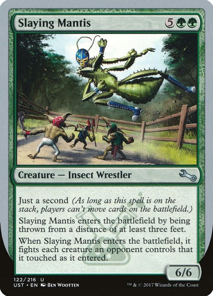 2017 Magic: The Gathering: Unstable - Slaying Mantis (#122, U, Near Mint)
