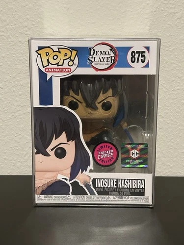NEW! Demon Slayer Funko 875 Flocked Chase Inosuke Hashibira Chalice Exclusive!