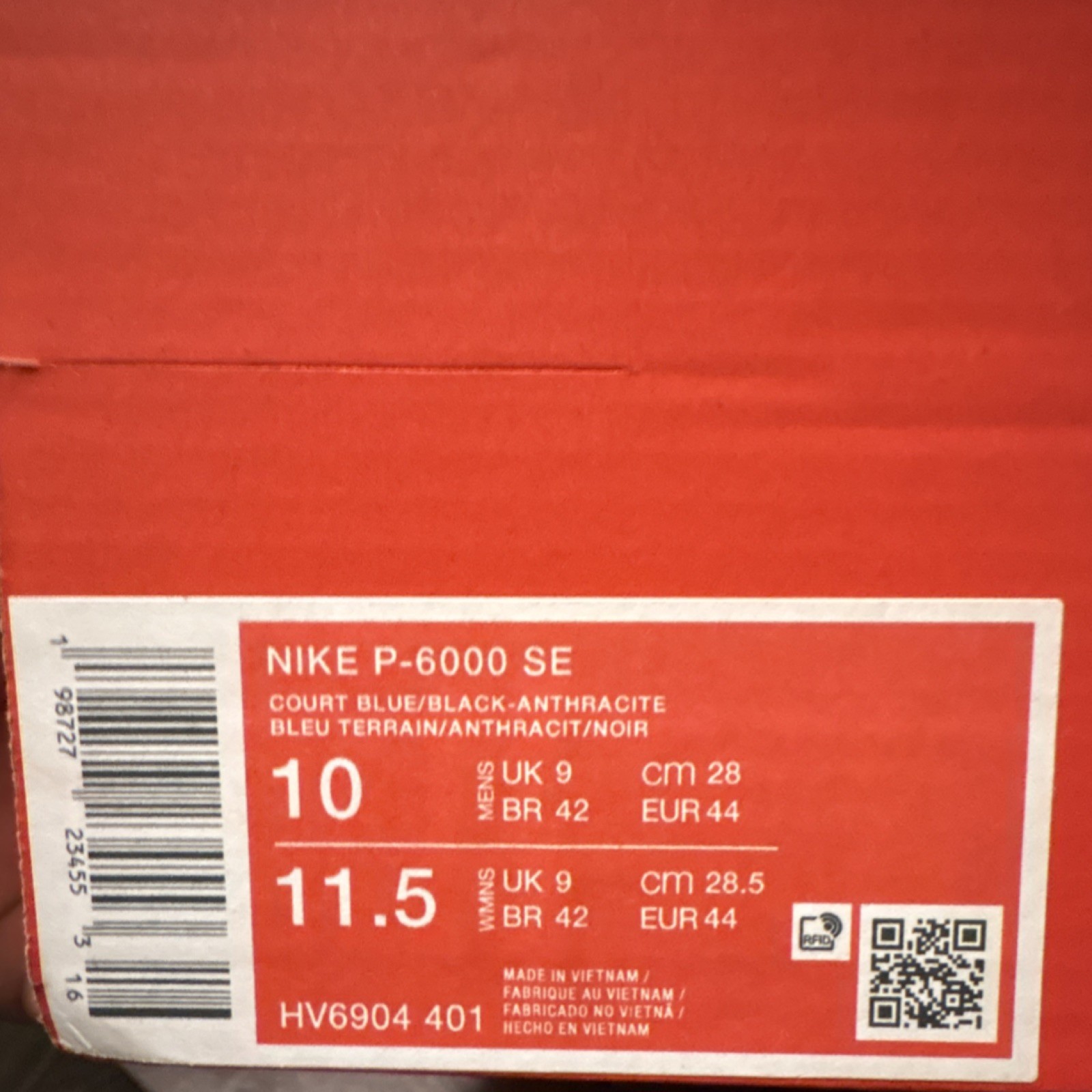 Nike P-6000 SE Reflective Court Blue Anthracite Black Men's Sneakers HV6904-401 thumbnail 2