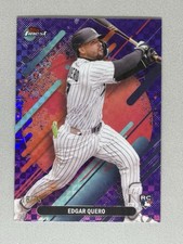 2025 Topps Finest Edgar Quero /75 Purple Rookie RARE Refractor #209 White Sox🔥