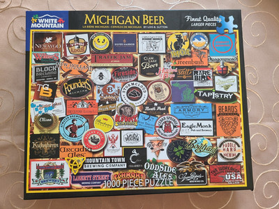 Puzzle 1000 Teile White Mountain Michigan Beer neuwertig