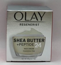 Olay Regenerist Shea Butter  Peptide 24 Rich Cream Fragrance Free 1.7oz
