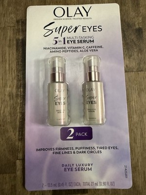 Olay Super Eyes Daily Eye Serum 5 in 1 Twin Pack  2 x 0.45 FL oz ( 0.90 FL oz )