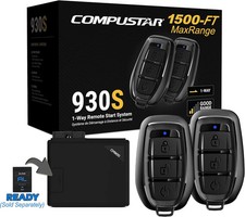 Compustar CS930-S All-in-One Remote Start Bundle - Two 1-Way , 3-Button Remotes