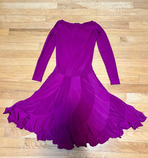 Custom Made Children's Age 10-13 Latin Ballroom Competitio n Dance Dress