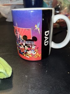 Dad Walt Disney World Coffee Mug Cup Vintage Disney Fathers Day