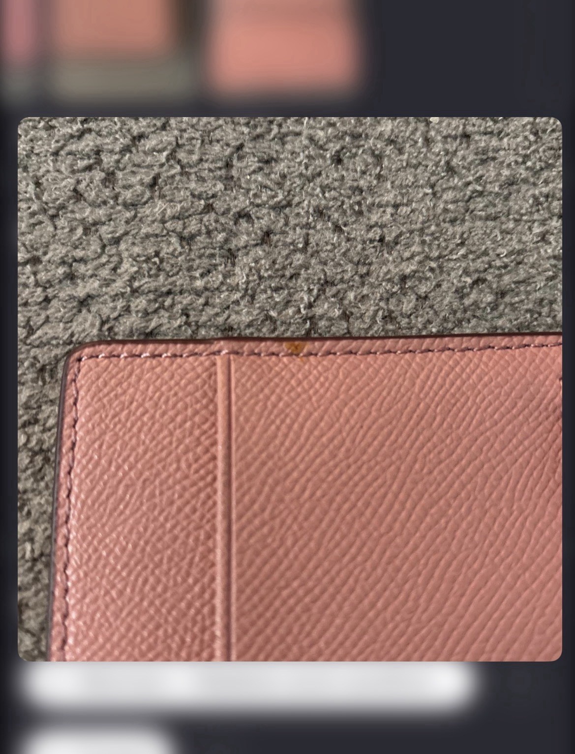 Coach Pink Solid Pattern Women's checkbook cover/… - image 4