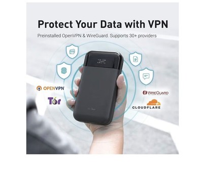 GL iNet GL E750V2 (MUDI) 4G LTE Tragbarer WLAN Hotspot für Reise Mobiler Hotspot