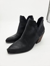 Crown Vintage Womens Stavie Bootie Black Genuine Leather Size 8M NEW
