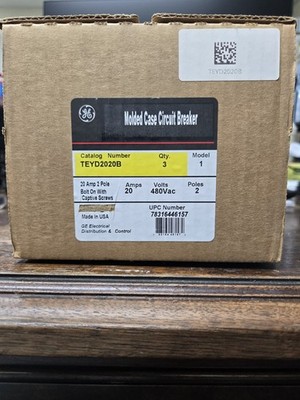 TEYD2020B GE NEW IN BOX (3 BREAKERS AVAILABLE) FREE SHIPPING