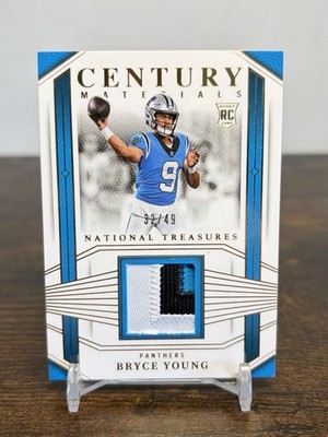 2023 National Treasures Century Materials 3-Color Patch Bryce Young RC /49