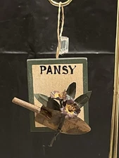 Midwest Of Cannon Falls Gardener Pansy Floral Shovel Painted Wood Ornament