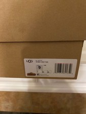 UGG MAXI CURLY TAZZ CHESTNUT SUEDE LINED SHEARLING WOMEN'S SLIPPERS SIZE US 9