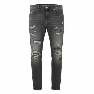 SCOTCH & SODA Ralston Jeans W31/L32 Grau Verwaschen Zerrissen Regulär Schmal