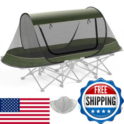 Angar Pop-Up Mosquito Tent For Camping 1 Person Bug Net Cot Tent 3S Automatic