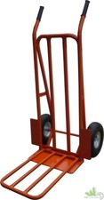 CARRELLO PORTACASSE CON PIANALE RIBALTA PORTATA KG.200 ACCIAIO PORTAPACCHI