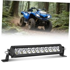 LED Light Bar, Single Row Light Bar 70W Spot Flood Combo Fog Light Off 12 Inch
