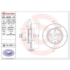2x Bremsscheibe hinten für Mazda 3 BK BM BP CX-3 DK CX-30 DM | 26233610