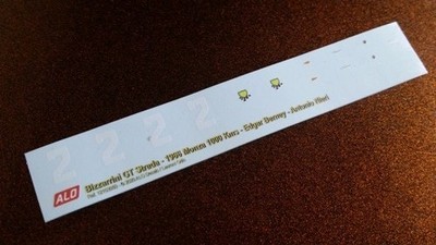 1966 MONZA #2 BIZZARRINI GT5300 EDGAR BERNEY/ANTONIO NIERI 1:43 DECALS