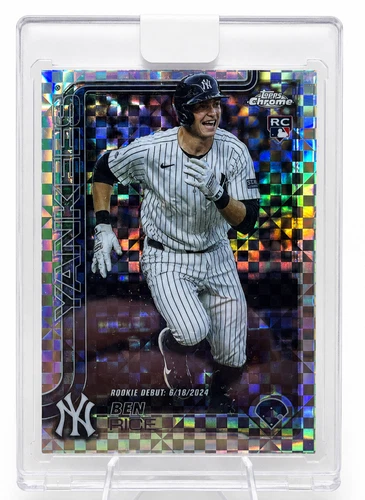 Ben Rice RARE ROOKIE REFRACTOR CHROME INVESTMENT CARD TOPPS YANKEES RC MINT