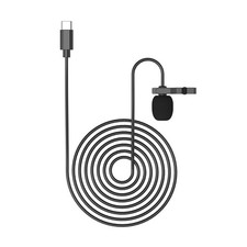 Type C Lapel Lavalier Mini Clip-on Microphone Mic for DSLR Cameras Smartphones