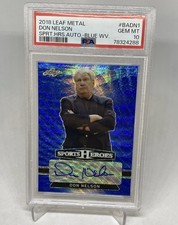 2018 Don Nelson Sports Heroes Blue Wave Auto /10 PSA 10 GEM MT POP 1 COLLECTION