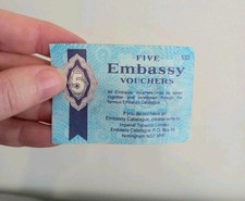 Embassy Cigarettes - Five Embassy - Vintage retro Advertising Collectable