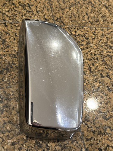 Mercedes R107 W115 W116 W123 LEFT Driver Door Wing Mirror Chrome Metal Cover - Picture 22 of 24