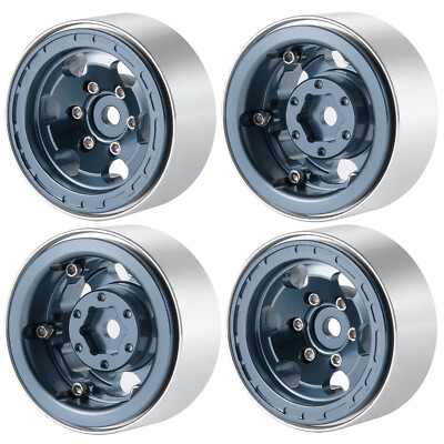 Palumma Cerchi Beadlock In Alluminio Per TRX4M – Set 4 Pezzi Grigio, Upgrade Per RC Crawler 1/18 E 1/24 - 3