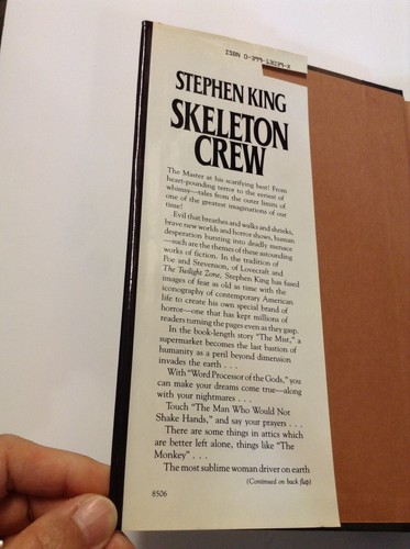 Skeleton Crew by Stephen King first edition 1985 HC Putnam damaged DJ - 第 17/24 張圖片