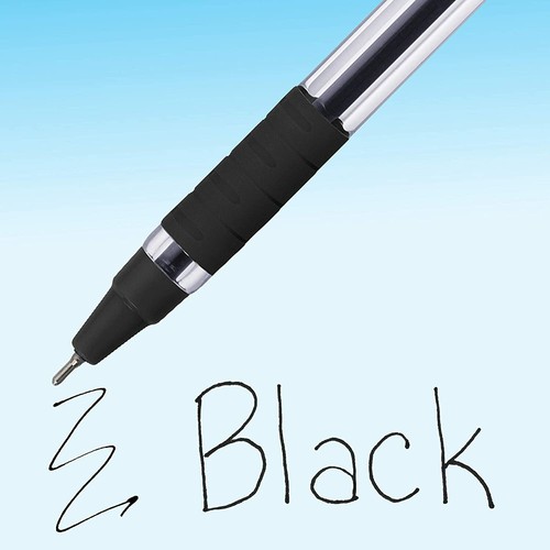 Paper Mate Ballpoint Pens, Comfort Grip Fine Point 0.7mm Black 10 Pens - Picture 5 of 5