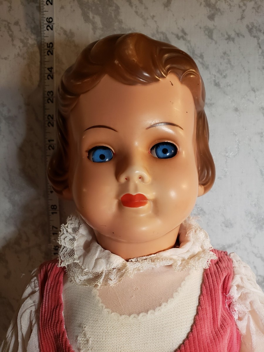 Antique large Female Plastic Doll In Original Clothing | eBay