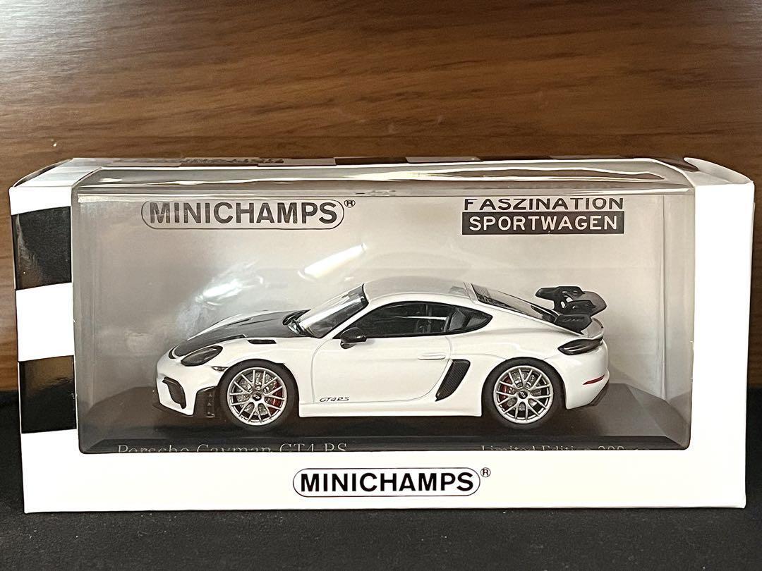 1/43 Mini Champs Porsche 718 Cayman Gt4 Rs White | eBay
