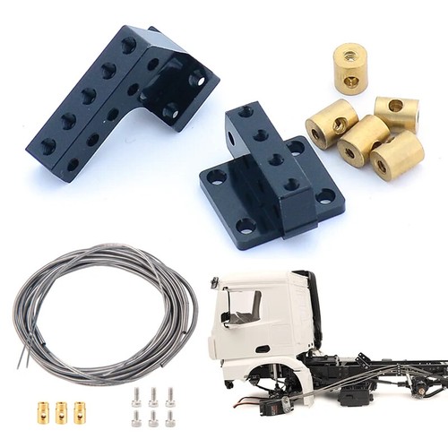 Metal Axle Lock Differential Cable Bracket for 1/14 RC Truck Tamiya SCANIA Car - Picture 1 of 10