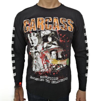 Carcass - Necroticism Long Sleeve T-Shirt Black napalm death