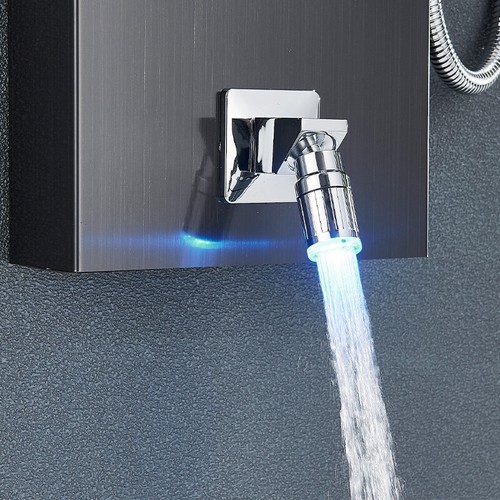 Edelstahl Duschpaneel Duschset Regendusche Massage Duscharmatur Kopf Duschsäule - Bild 143 von 213