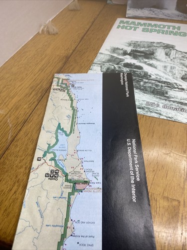Vintage Yellowstone National Park Souvenir Maps See Pics - Picture 4 of 13