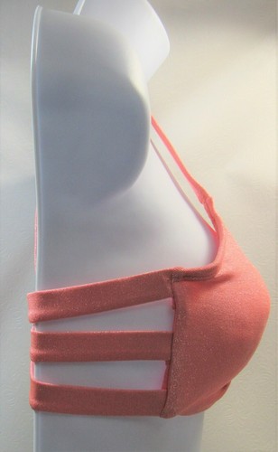 Traje de Baño Top No Boundaries Junior Talla Pequeña (3-5) Coral Metálico Nuevo - Imagen 2 de 5