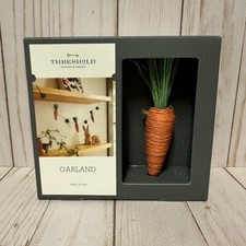 Threshold Easter Garland Carrots Orange Green 5 Feet Long