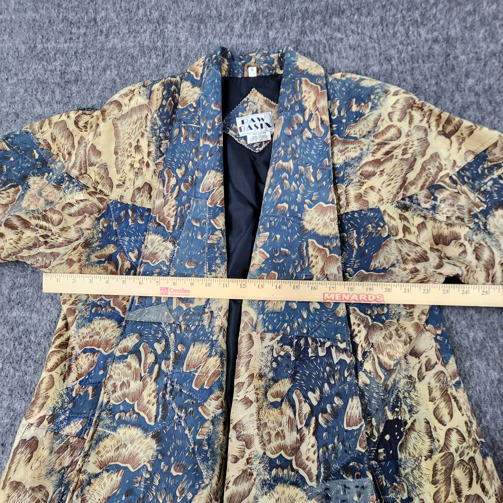 Vintage Raw Basix Womans Small Patchwork Leather … - image 15