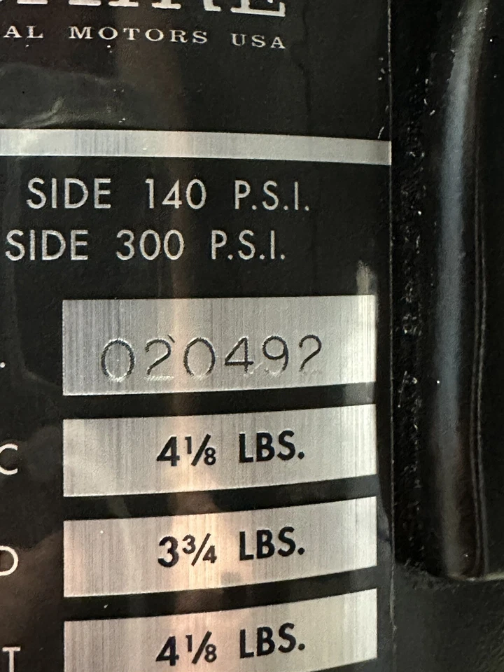 1968 69 Pontiac Gto Firebird Frigidaire AC Compressor Decal [CORRECT!] - Изображение 4 из 4