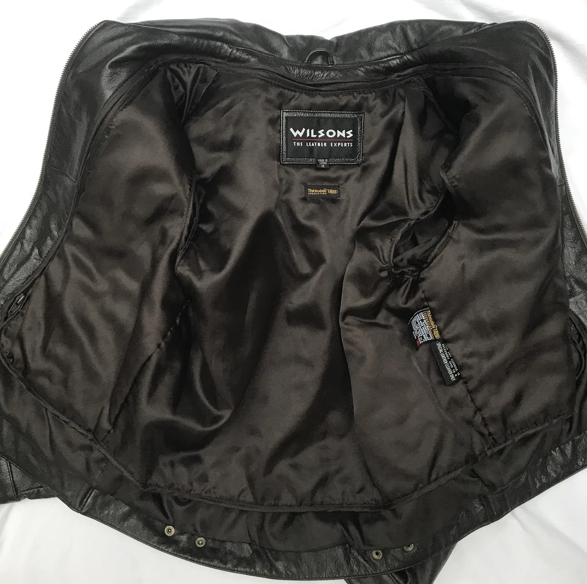 Wilson leather scuba jacket cheap