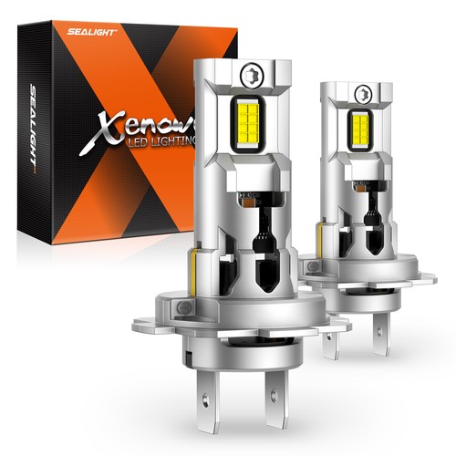 SEALIGHT X5 H7 LED Headlight Bulb Conversion Kit High Beam 6500K White Bright - Picture 4 of 14