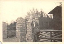 Genuine Photo Lightning Girl Uniform Arm Badge in France 1941