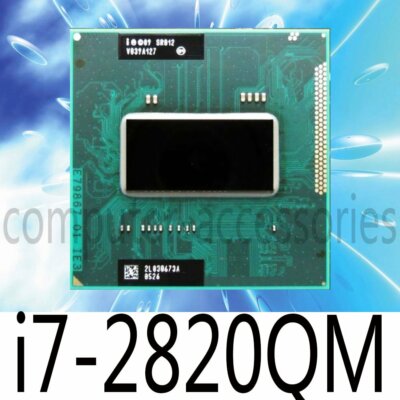 Intel Core i7-2820QM 2.3-3.4GHz 4Cores 8M SR012 G2 Notebook CPU Processor