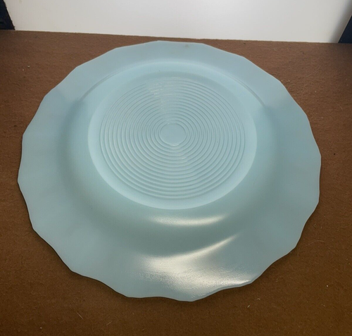 Plato de sopa/pasta vintage Pyrex Blue Delphite Kings Crown 9" pulgadas - Imagen 3 de 8