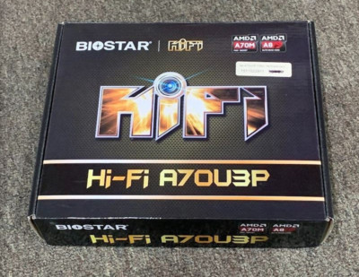 BIOSTAR Hi-Fi A70U3P FM2 Motherboard - New