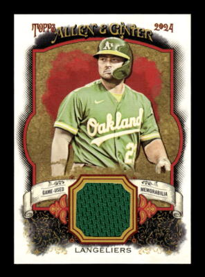 2024 Topps Allen & Ginter #AGR-SL Shea Langeliers A&G Relics Full Size A
