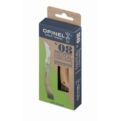 Opinel No 8 Folding Mushroom Knife - Beech Handle - Stainless Steel - Picture 5 of 5