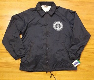 NOS-VTG-Ibew-Union-Jacket-Navy-Blue-Large-Felt-Lined-Button-Snap-Jacket-Large